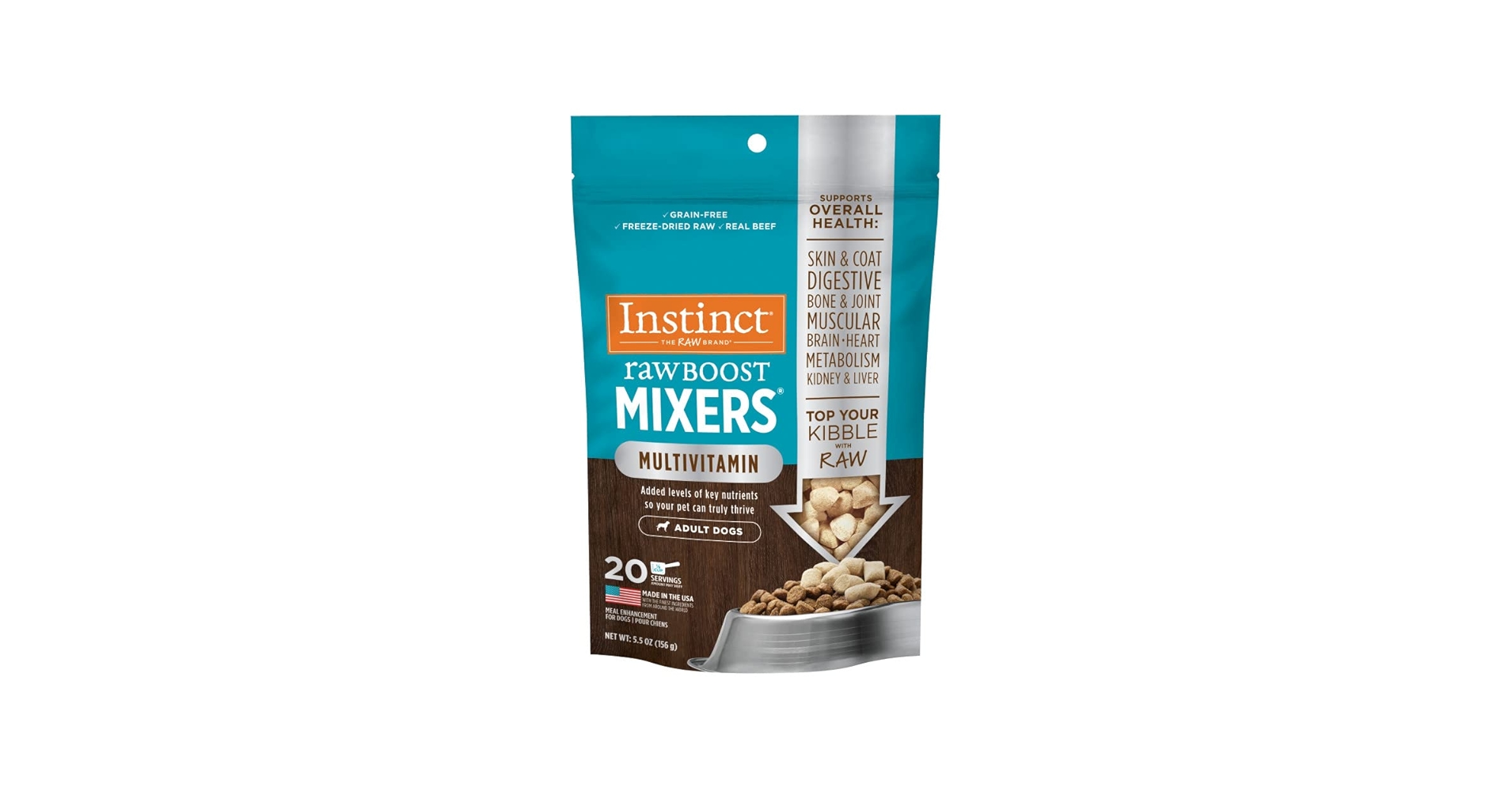 Instinct rawBOOST MIXERS 2袋セット　（機能性おやつ） Amazon.com: Instinct Raw Boost Mixers Multivitamin for Adult